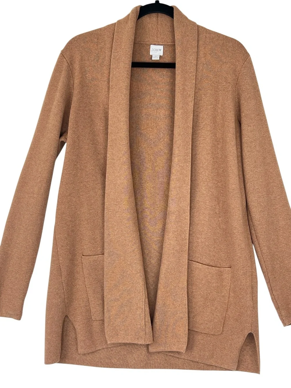 J. CREW CHELSEA SWEATER BLAZER CARDIGAN M HEATHER CAMEL BA866 Classic Academia